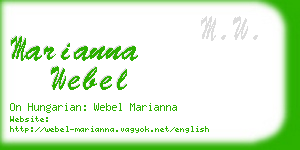 marianna webel business card